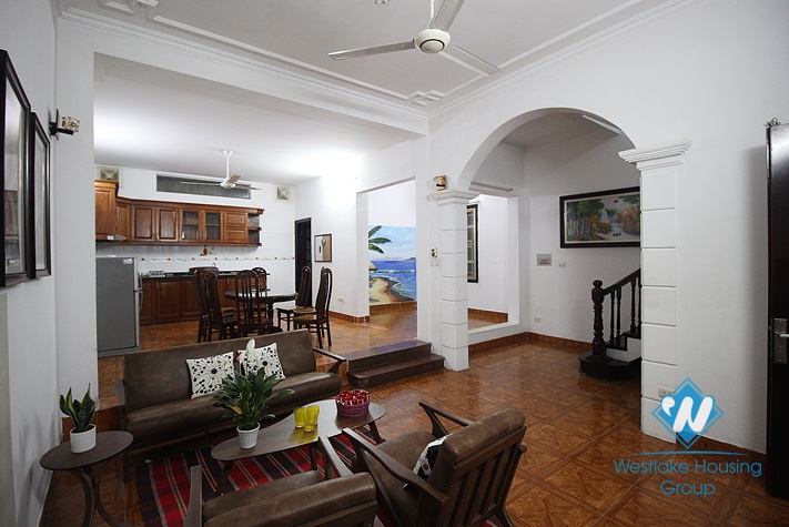 House with large terrace available for rent near lake side, Tay ho district, Hanoi.